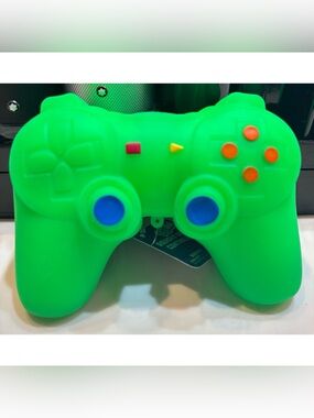 New-Toymendous! Neon Green Squishy Video Game Controller Stress Toy